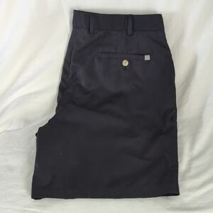 Peter Millar Crown Sport Salem Shorts Black Golf Performance Waist 38